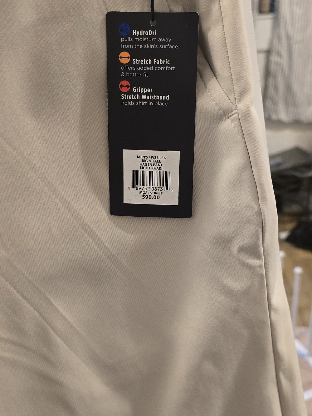 Walter Hagen Light Beige Dress Pants with Black Tag